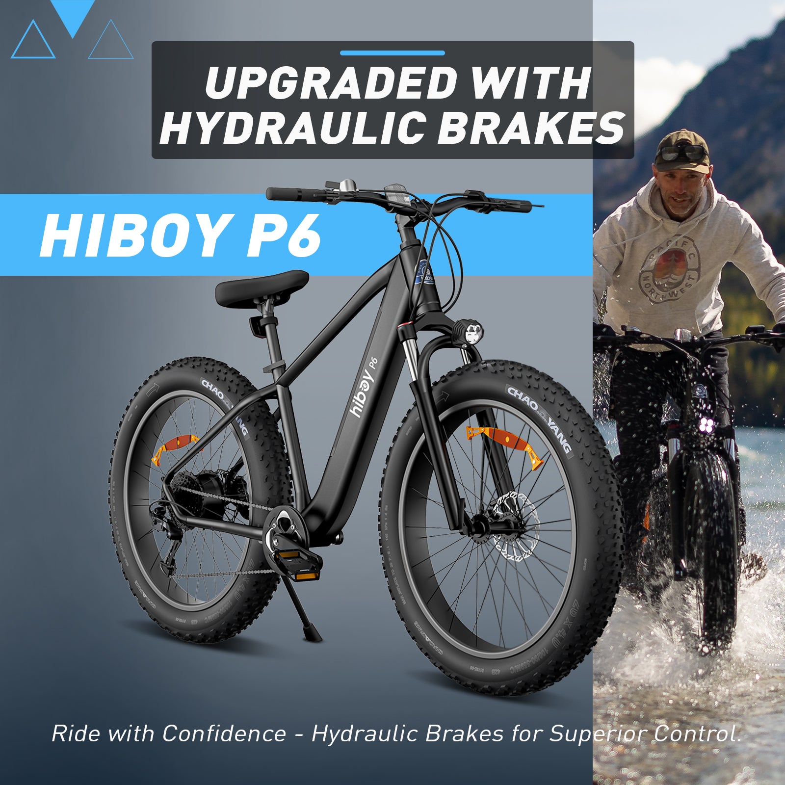 Hiboy P6 Fat Tire Electric Bike for Urban Country Road 2024