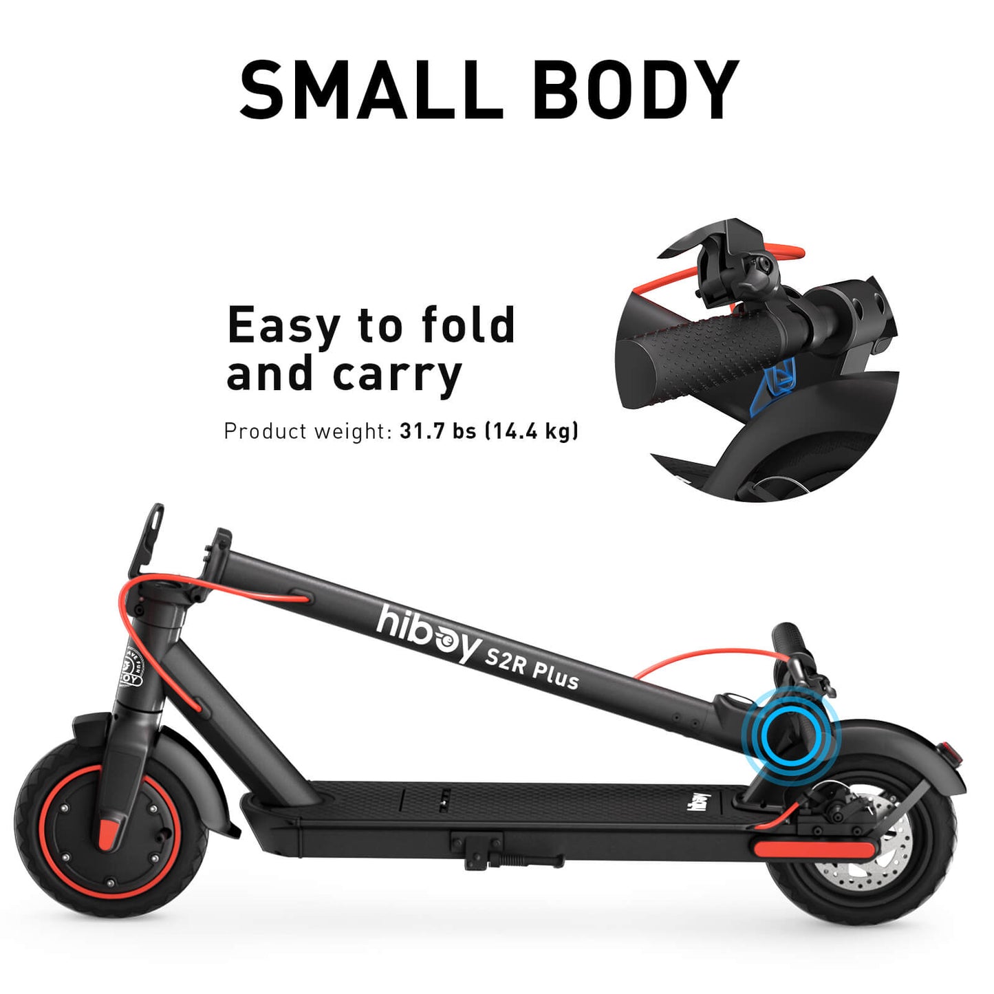 Hiboy S2R Plus Electric Scooter with Removeable Battery for Canada