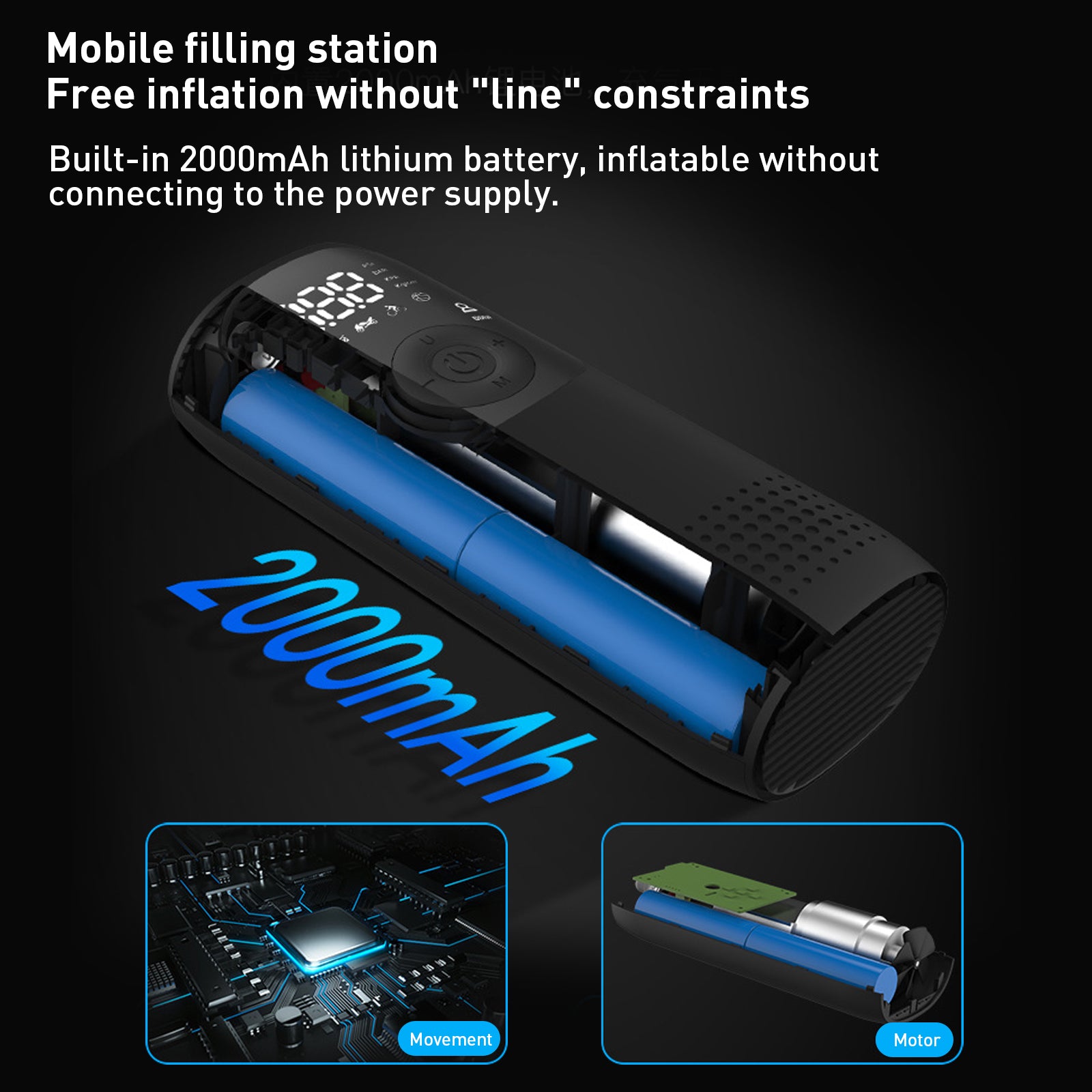 Gonfleur de pneus électrique Hiboy