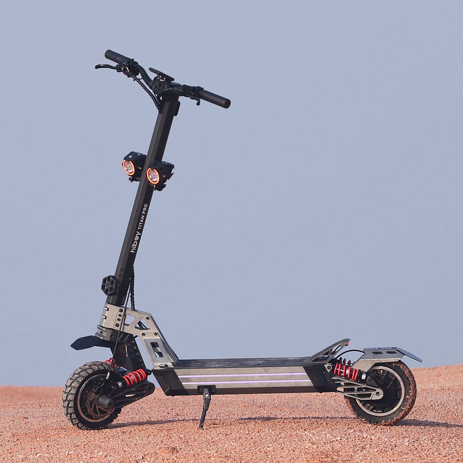 Hiboy Titan Pro electric scooter with rugged design and suspension system