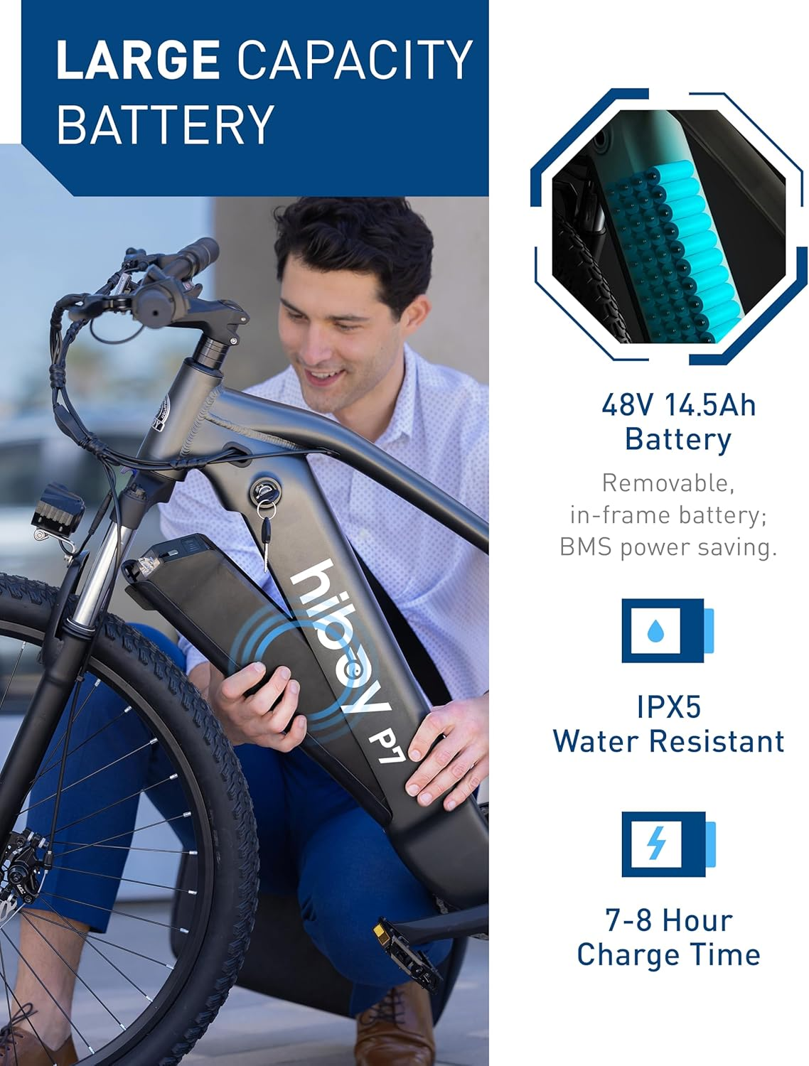 Hiboy P7 Electric Mountain Bike for Adults 2024