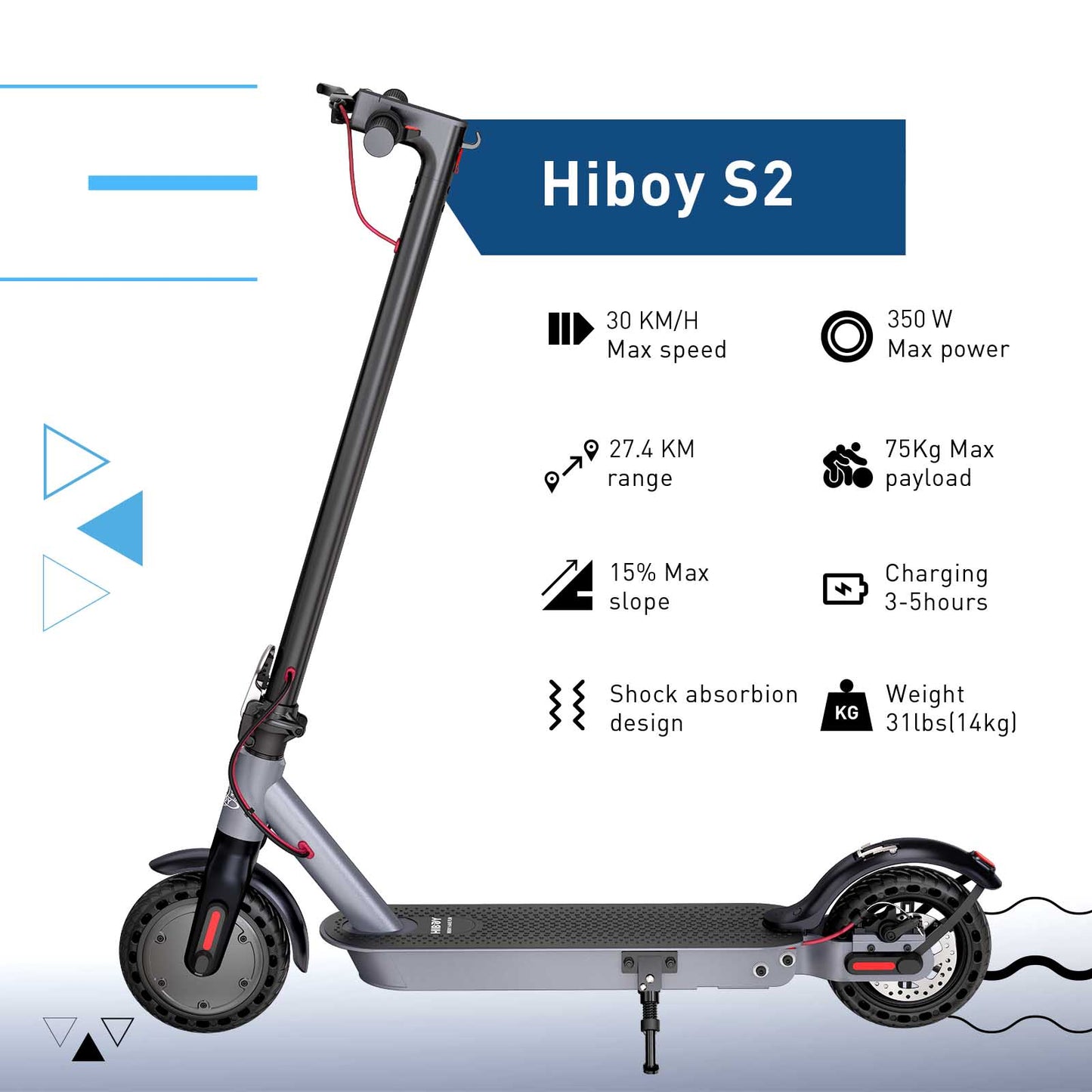 Hiboy S2 Electric Scooter City Commuter