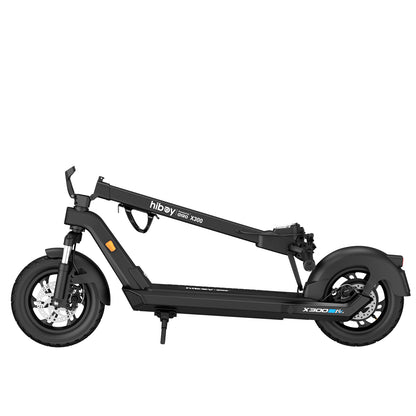 Hiboy X300 foldable electric scooter with compact folding design