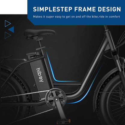 Hiboy EX6 Step-thru Fat Tire Electric Bike for traveling