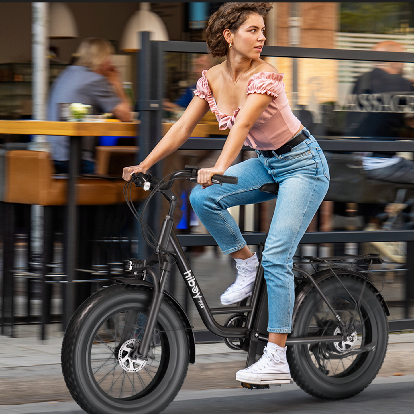 Hiboy EX6 Step-thru Fat Tire Electric Bike for traveling